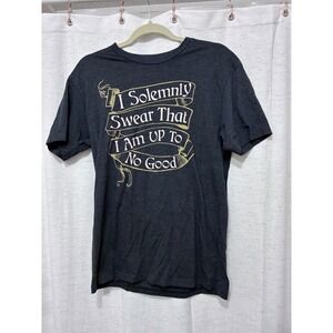 BoxLunch Harry Potter Mischief Managed Graphic T-Shirt Charcoal Grey Medium